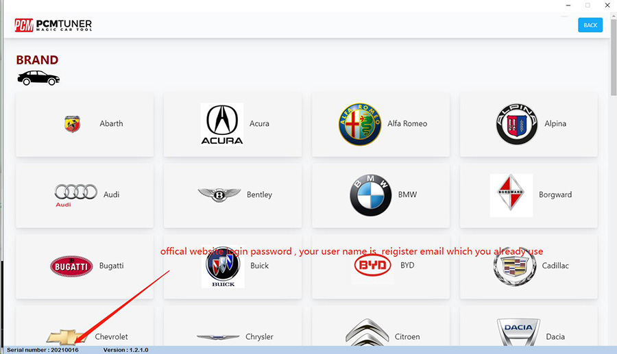 PCMTUNER account
